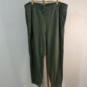 Aerie Olive Green jogger sweat Pants- Large short